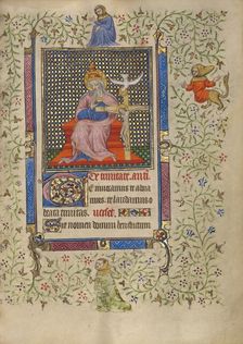 The Throne of Grace Trinity; Book of Hours, about 1410. Creator: Unknown