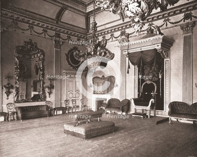 The Throne Room, Dublin Castle, Dublin, Ireland, 1894. Creator: Unknown.