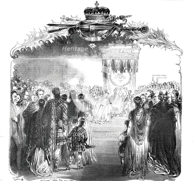The Throne Room, Palace of Holyrood, 1842. Creator: Stephen Sly.