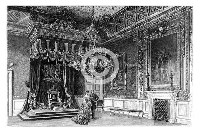 The Throne Room, St James's Palace, London, c1888. Artist: Unknown