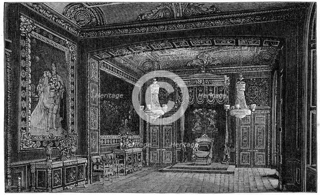 'The Throne Room, Windsor', 1880.Artist: Robert Taylor Pritchett