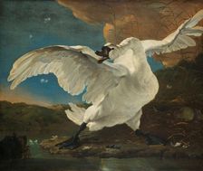 The Threatened Swan, c.1650. Creator: Jan Asselijin