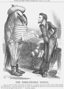The Threatening Note 1865. Artist: John Tenniel