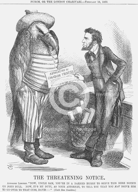 'The Threatening Note', 1865. Creator: John Tenniel.
