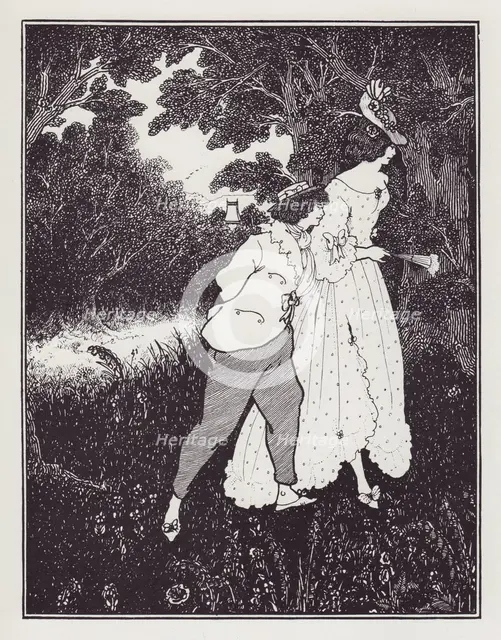 The Three Musicians, 1895. Creator: Aubrey Beardsley.