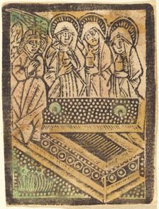 The Three Maries at the Tomb, 1470/1480. Creator: Workshop of the Master of the Aachen Madonna