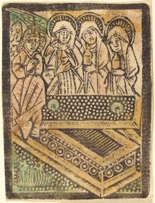 The Three Maries at the Tomb, 1470/1480. Creator: Workshop of the Master of the Aachen Madonna