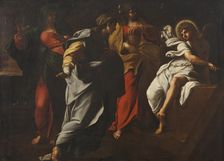 The Three Maries at the Tomb, 16th century. Creator: Anon