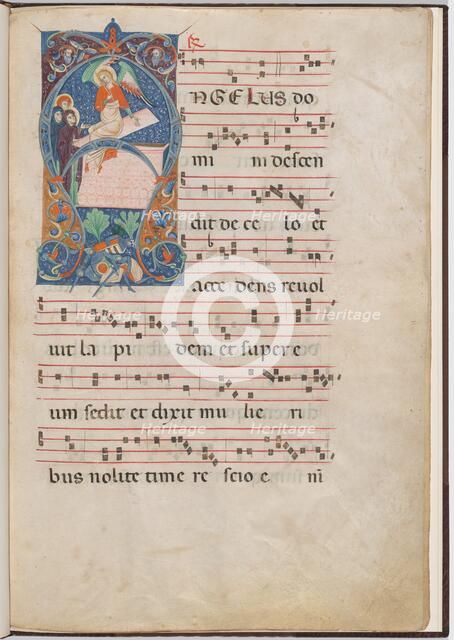 The Three Maries at the Tomb with the Angel of the Resurrection, c. 1275. Creator: Master of Imola.