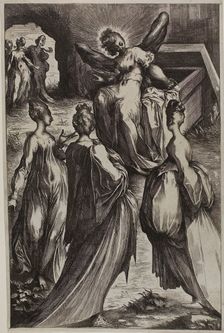 The Three Marys at the Tomb with the Angel, n.d. Creator: Unknown