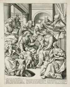 The Three Marys with their Children, 1590. Creator: Hans Collaert the Younger