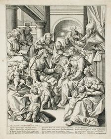 The Three Marys with their Children, 1590. Creator: Hans Collaert the Younger