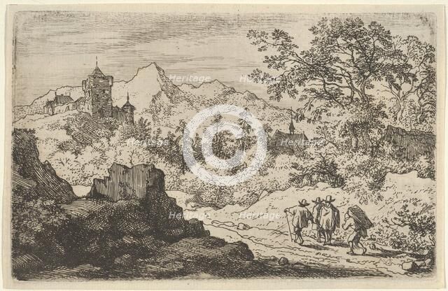 The Three Men and the Porter, 17th century. Creator: Allart van Everdingen.