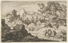 The Three Men and the Porter, 17th century. Creator: Allart van Everdingen