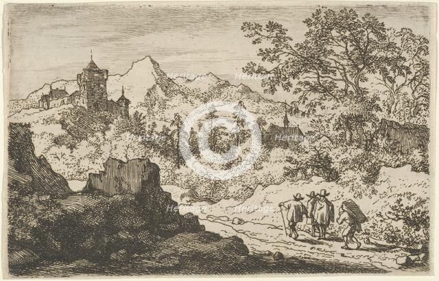 The Three Men and the Porter, 17th century. Creator: Allart van Everdingen.