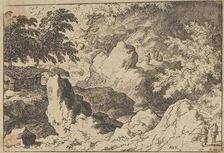 The Three Men on the Rock, 17th century. Creator: Allart van Everdingen
