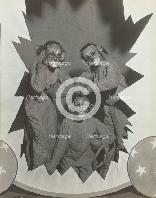 The Three Monkeys, 1937. Creator: Unknown.