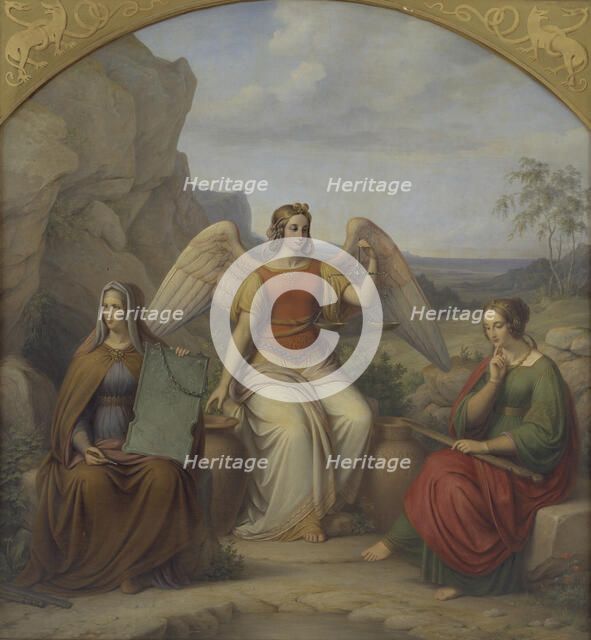 The Three Norns, 1844. Creator: Johan Ludvig Gebhard Lund.