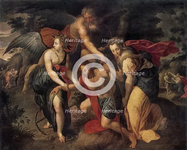 'The Three Ages of Man', allegory, late 16th century. Artist: Jacob de Backer