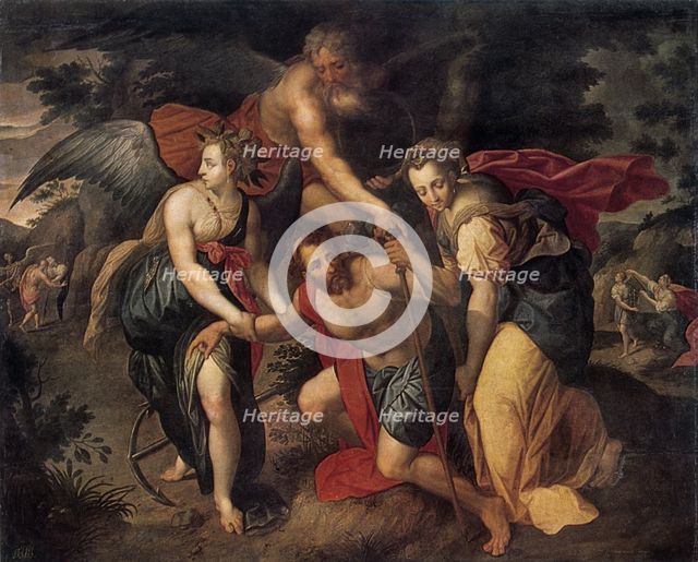 'The Three Ages of Man', allegory, late 16th century. Artist: Jacob de Backer