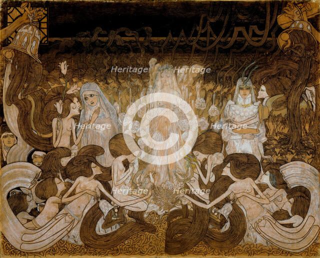 The three brides, 1892-1893. Creator: Toorop, Jan (1858-1928).