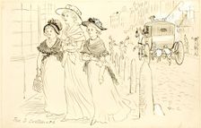 The Three Customers, n.d. Creator: Randolph Caldecott
