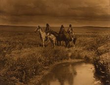 The Three Chiefs- Piegan, 1900. Creator: Edward Sheriff Curtis