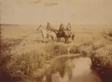 The three chiefs-Piegan, c1900. Creator: Edward Sheriff Curtis