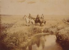 The three chiefs-Piegan, c1900. Creator: Edward Sheriff Curtis