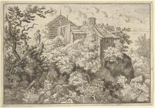 The Three Cottages on the Hill, 17th century. Creator: Allart van Everdingen