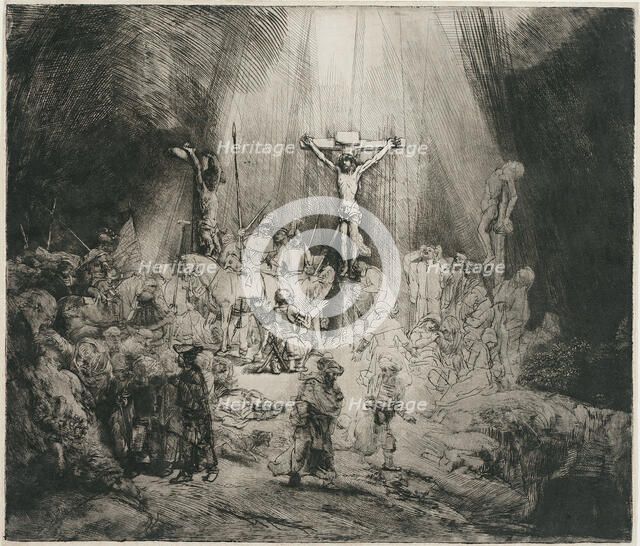 The Three Crosses, c. 1653. Artist: Rembrandt van Rhijn (1606-1669)