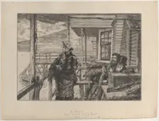 The Three Crows Inn, Gravesend, 1877. Creator: James Tissot