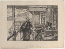 The Three Crows Inn, Gravesend, 1877. Creator: James Tissot