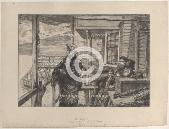The Three Crows Inn, Gravesend, 1877. Creator: James Tissot.