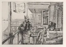 The Three Crows Inn, Gravesend, 1877. Creator: James Tissot
