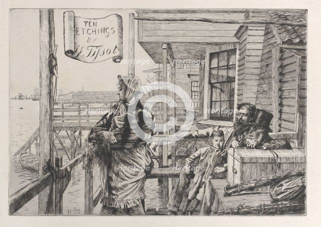 The Three Crows Inn, Gravesend, 1877. Creator: James Tissot.