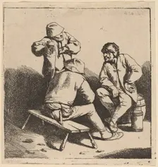 The Three Drinkers. Creator: Cornelis Bega