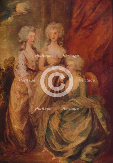 'The Three Eldest Princesses: Charlotte, Princess Royal, Augusta and Elizabeth', c1783. Artist: Thomas Gainsborough.