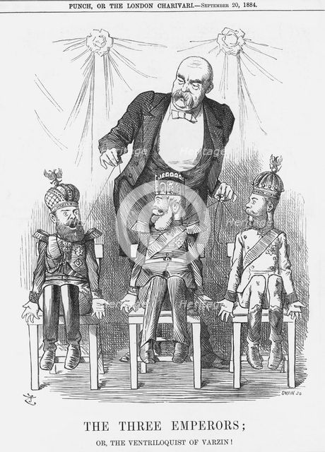 'The Three Emperors', 1884. Creator: Joseph Swain.
