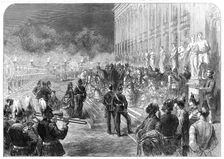 The Three Emperors at Berlin: the Crown Princess's evening garden party at the New Palace..., 1872. Creator: Unknown