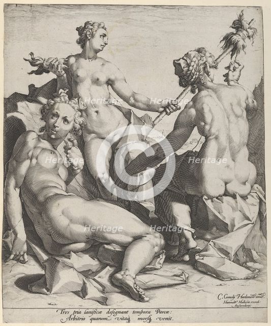 The Three Fates, ca. 1589. Creators: Cornelis Cornelisz van Haarlem, Jan Muller.