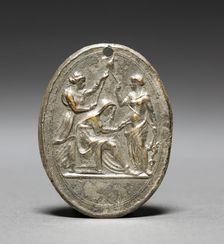 The Three Fates, early 1500s or later. Creator: Valerio Belli (Italian, c. 1468-1546), cast after a model by