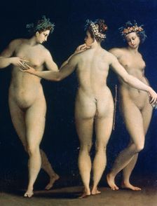The Three Graces 1564-1597. Artist: Francesco Morandini