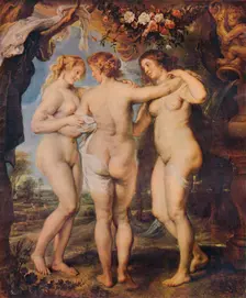 The Three Graces 1639. Artist: Peter Paul Rubens