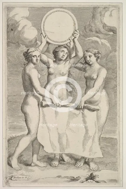 The Three Graces, 1659. Creator: Claude Mellan.