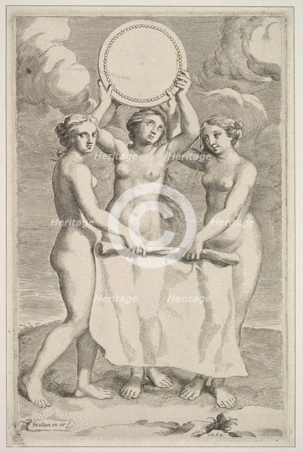 The Three Graces, 1659. Creator: Claude Mellan.