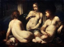 The Three Graces 1650s. Artist: Sebastiano Mazzoni