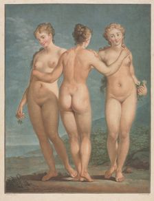 The Three Graces, 1786. Creator: Jean François Janinet (French, 1752-1814)
