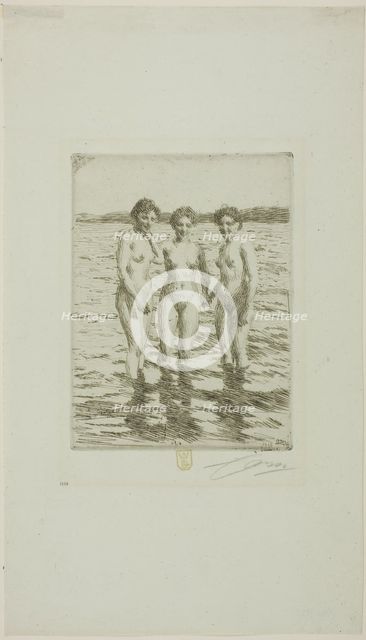 The Three Graces, 1910. Creator: Anders Leonard Zorn.