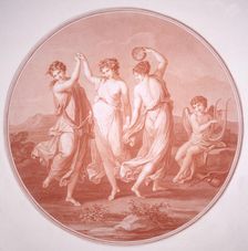 The Three Graces and Cupid c1775-c1792. Artist: Gavrila Ivanovitch Scorodomoff